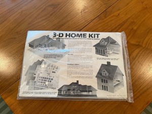 3-D Home Kit by Daniel Reif NEW Build Your Own Architecture Model 1/4 in Scale