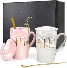 Wedding Gifts for Couples 2026 Mr and Mrs Mug Set Bridal Shower Engagement Ch...