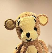 Handgehäkelter Tiger 30 cm Amigurumi Kuscheltier Unikat Geschenkidee