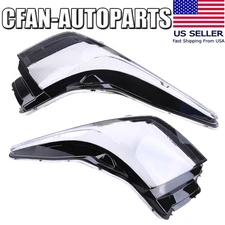 Replace Headlight Lamp Cover Lens Pair For Cadillac ATS 2013 14 15 16 17 2018