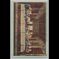 Postcard The Last Supper Window Forest Lawn Memorial Park Glendale CA