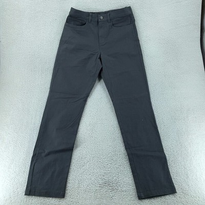 Pact Pants Medium FITS 30x31 Gray Organic Cotton Stretch Flat Front Regular Fit
