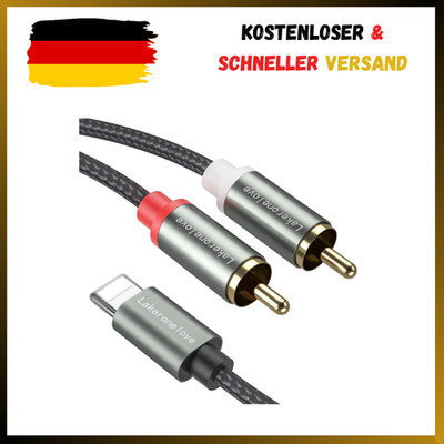 Lightning Auf Cinch Kabel RCA Auf Ios Adapter 2RCA Lightning Audio Kabel Chinch