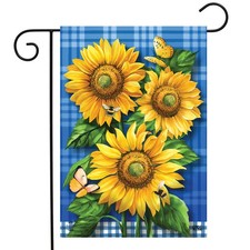 Briarwood Lane Blue Sunflowers Summer Garden Flag