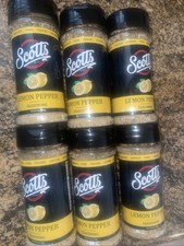 Scotts Lemon Pepper Seasoning Lot Of 6 - BBQ Chicken Wings Pulled Pork Barbecue