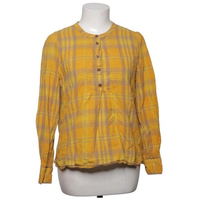 Madewell, Bluse, Größe: M, Gelb/Grau/Mehrfarbig, Baumwolle/Leinen, Karo #NwH