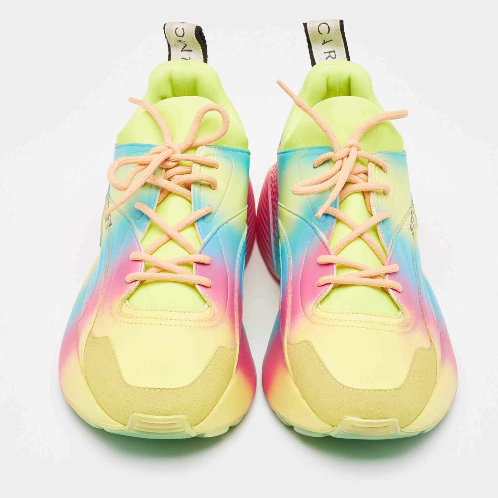 Stella McCartney Eclypse Size 39 Multicolor Fabric and Faux Leather Lace Up image 3