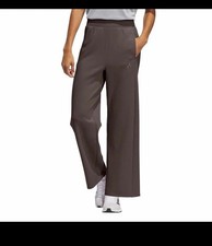 Adidas Women's Wide Leg Pant with Pockets Size Large, Grey Strata NWT