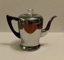 Swan Vintage/Retro Savoy Coffee Percolator 2.5 Pints Aluminium Holloware