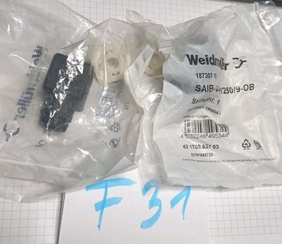 2 Stück Weidmüller Stecker Buchse 1873070000 Typ SAIB-VSCD-3P/250/9-OB