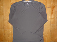 CCM AIR Long Sleeve PERFORMANCE Base Layer Top Hockey Iron Gray Large L Shirt