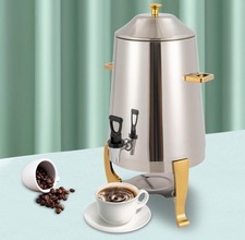 Stainless Steel Electric Coffee Urn Hot Beverage Dispenser Catering Server