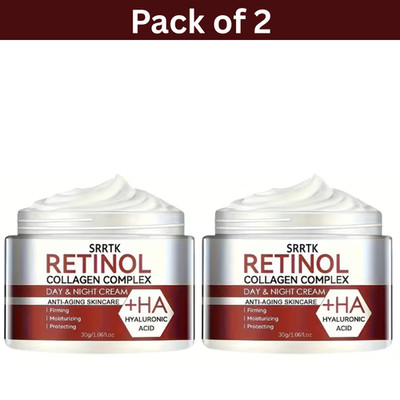 2(30g) Pcs  Retinol Collagen Day/Night Cream Hydrating Facial Moisturizer Small
