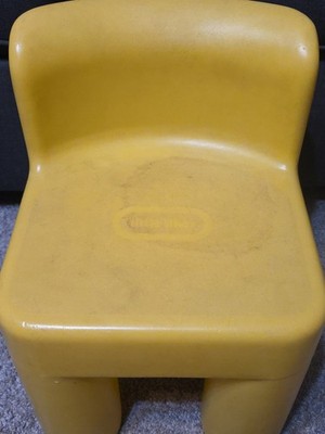 LITTLE TIKES CHILDS SIZE YELLOW CHUNKY CHAIR | eBay