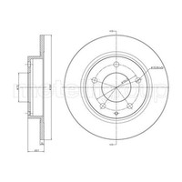 Metelli 2X Bremsscheibe Hinten Ø261Mm Voll FüR Mazda Premacy Cp 1.9 2.0 626 V