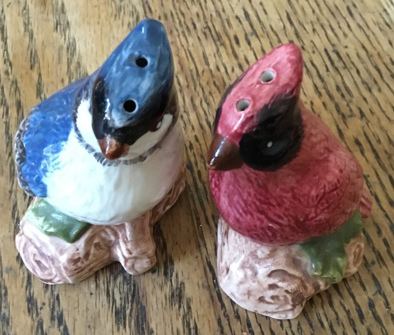 1 Set, Knollwood Songbirds Salt and Pepper Shakers by Sonoma