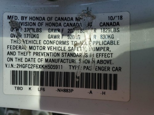 Chassis ECM Body Control BCM Left Hand Dash Sedan LX Fits 19-21 CIVIC 481524 - Picture 12 of 12