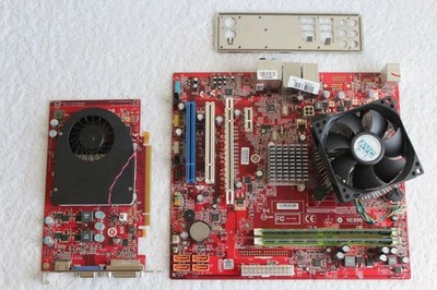 Medion Mainboard + Intel Q8300 Quadcore CPU, 4 GB RAM, Geforce GT240!