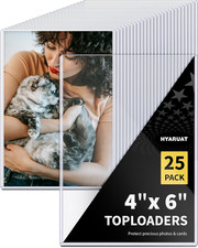 4X6 Toploader - Durable Hard Plastic Sleeves, Sheet Protectors for Photo Cards,