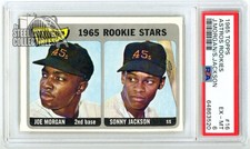 Joe Morgan & Sonny Jackson 1965 Topps Rookie Stars Card #16 PSA 6 EX-MT (520). rookie card picture