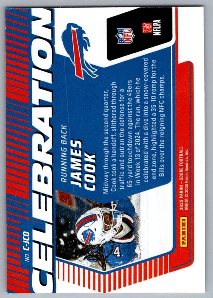 2025 Score James Cook Buffalo Bills #88 - Image 2 of 2