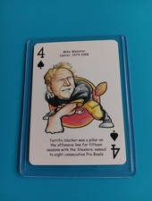 Mike Webster Card Pittsburgh Steelers Hero Decks Playing Card Football Card Rare