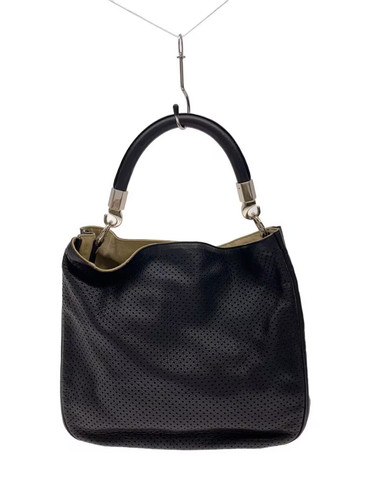 Yves Saint Laurent Rive Gauche ROADY 233621 Handbag Leather BLK Unisex #SSB5856