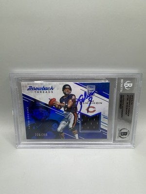 Jim McMahon Signed 2016 Panini Elite Throwback Game Worn Jersey Beckett Auto