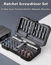 42 in 1 Magnetic Screwdriver Set DIY Ratchet Multi Bit Detachable Drive Repair