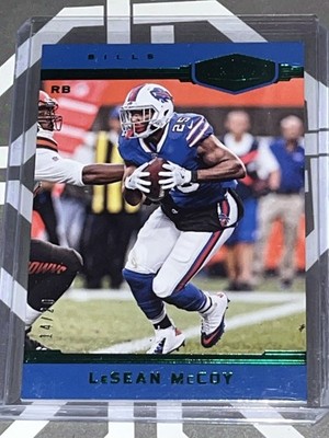 LeSean McCoy /20 SP 2018 Panini Plates & Patches Green #20 non auto refractor
