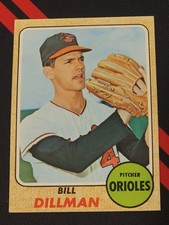 1968 Topps Bill Dillman Baltimore Orioles #466 (Crease)