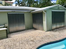 Used Aluminum Silver Hurricane Storm Panel Shutters {Multiple Sizes Available}