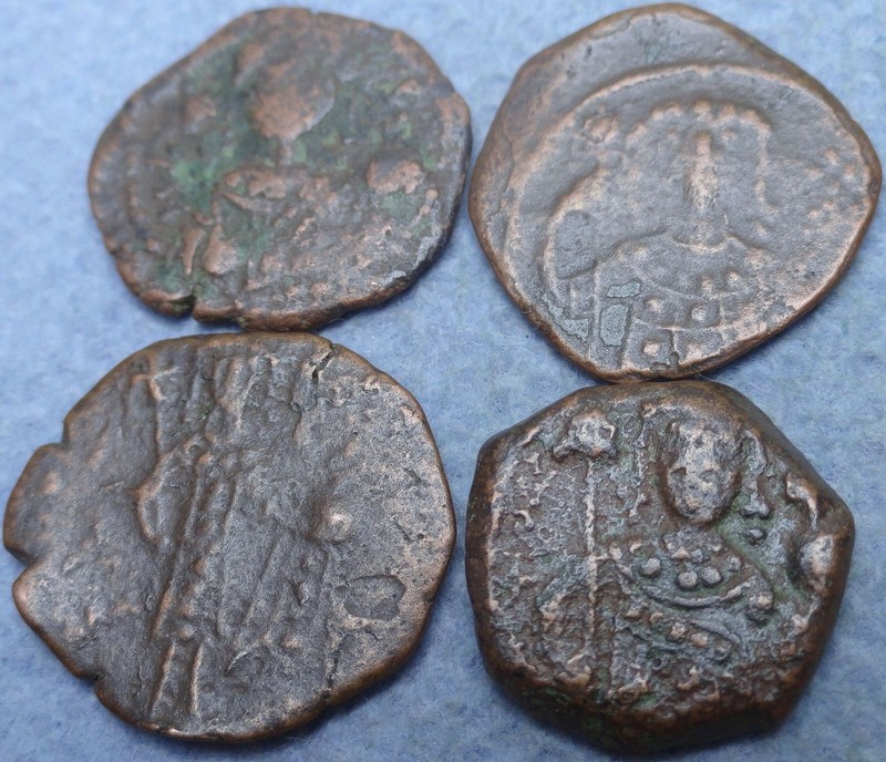 Lot of 4 Byzantine Bronze Coins