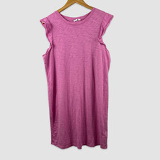 Gap Womens Size Medium Dress Flutter Sleeve Mini Lilac Stretch