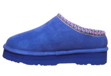 BEARPAW MARTIS CLOGS INDOOR/OUTDOOR SUEDE SLIPPER ULTRAMARINE WOMAN  S 9