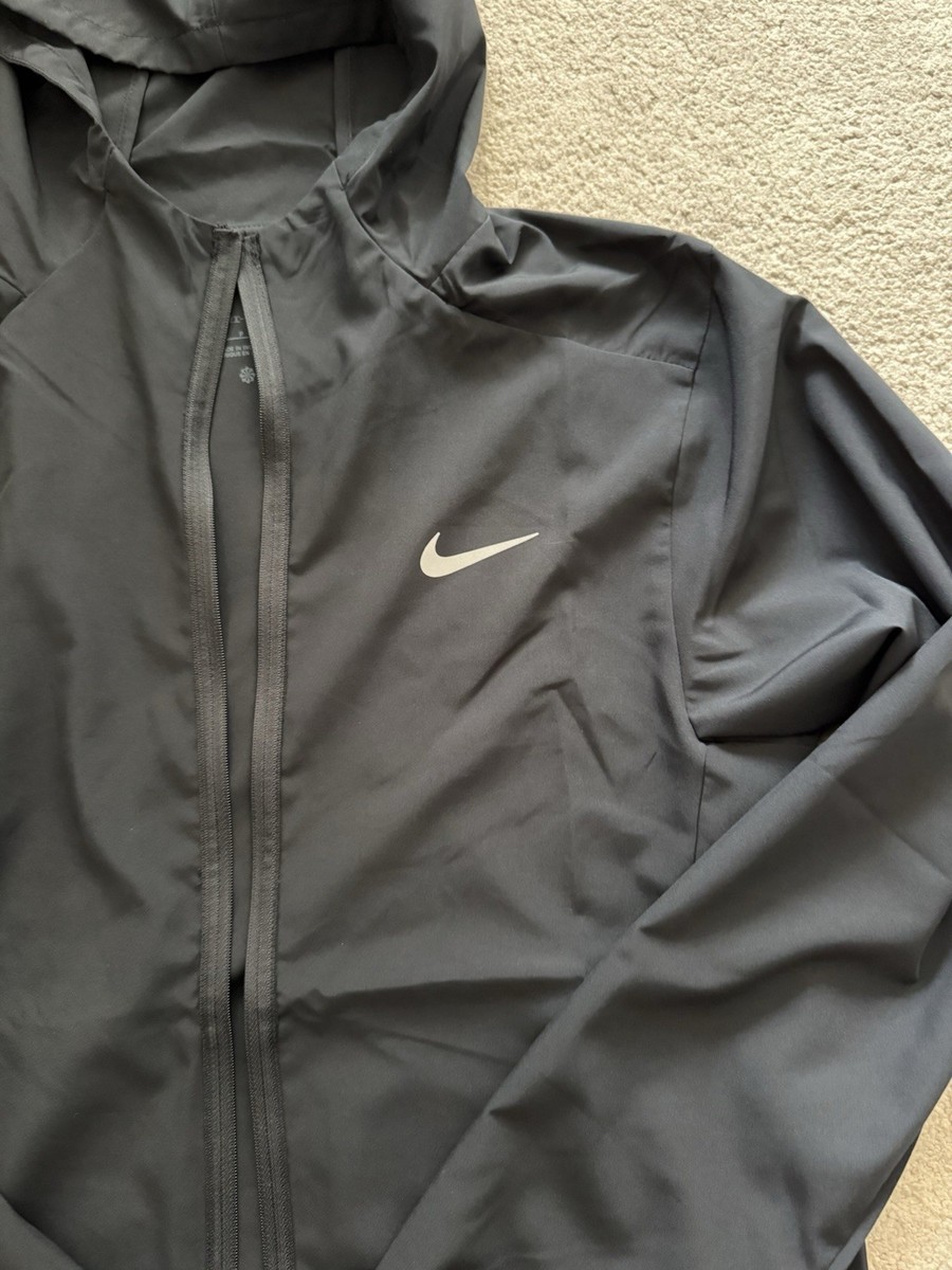 Nike Dri-Fit Men's Hooded Versatile Training Jacket Black Size
