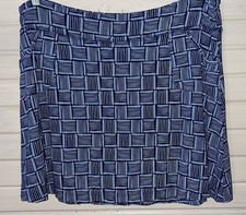 Fresh Produce Sz XXL Blue City Skort Geometric Print Athletic Tennis Golf EUC