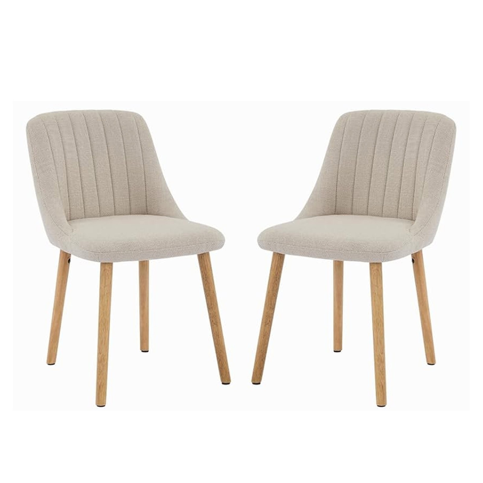 S Set Of 2, Modern Upholstered Accent Chair W/high Back, Wooden Legs