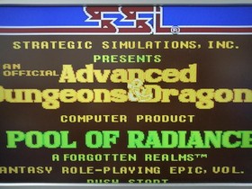 Pony Canyon AD&D Pool of Radiance Famicom game