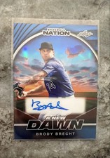 Brody Brecht 2025 Leaf Baseball Nation - New Dawn #NB-16 Blue 5/7 Auto