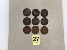 KING EDWARD V11 G.B. PENNY DATE RUN OF HIS REIGN 1902-10. CLEAR DATES etc   (27)