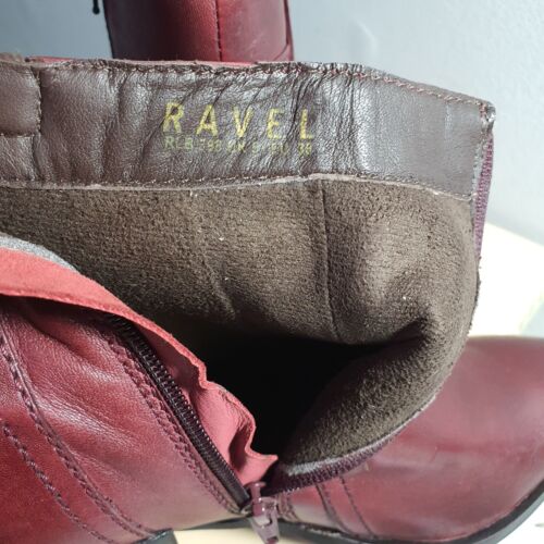 RAVEL Leather Chelsea Ankle Boots Zip Block Heel Size UK 5 Eur 38 New in Box - Picture 16 of 24