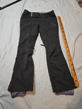Burton Snow Pants Womens Medium M Black Lined Logo Waterproof Insulated DryRide
