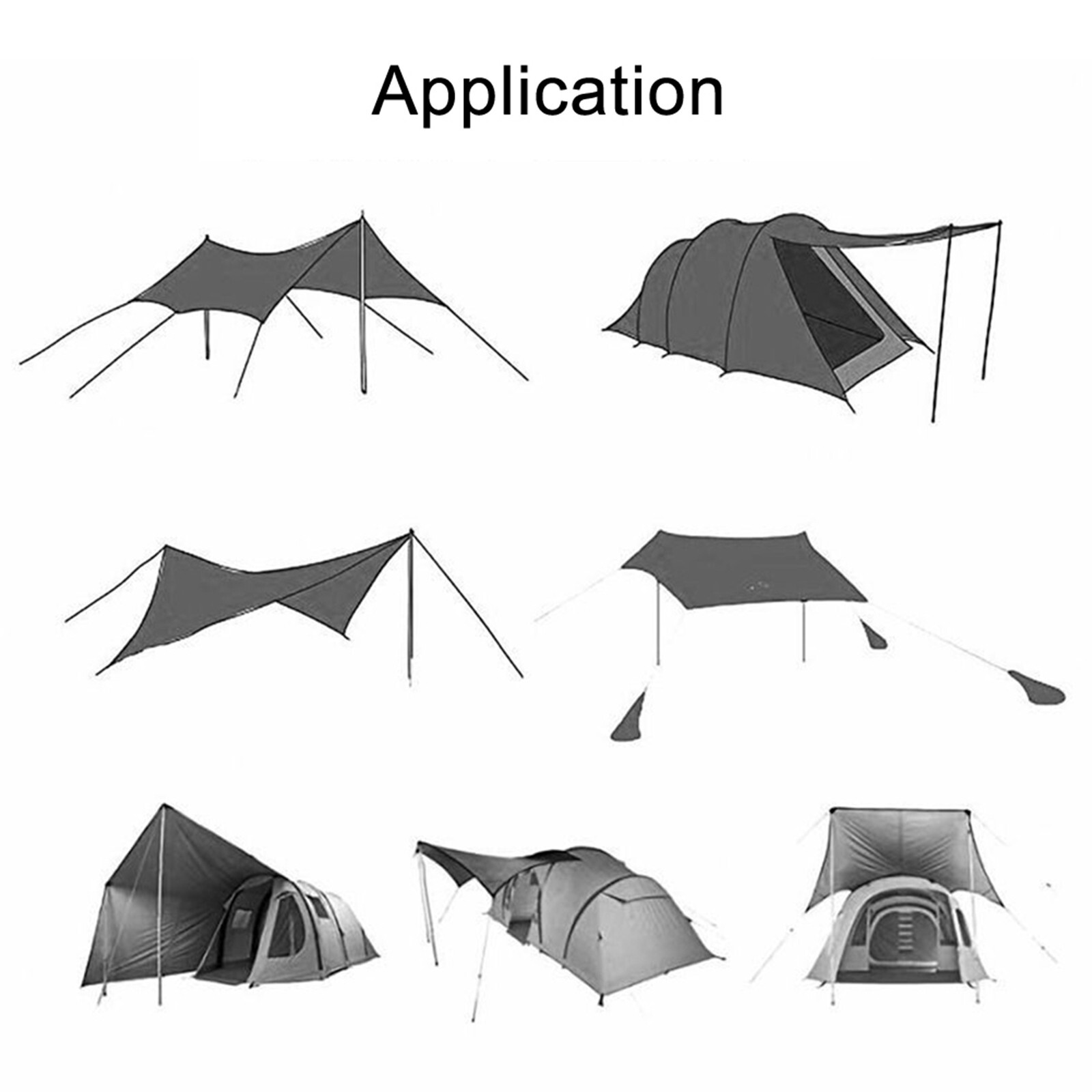 Convenient Set of 2 Canopy Poles Upgrade Your Sun Shelters and Canopies