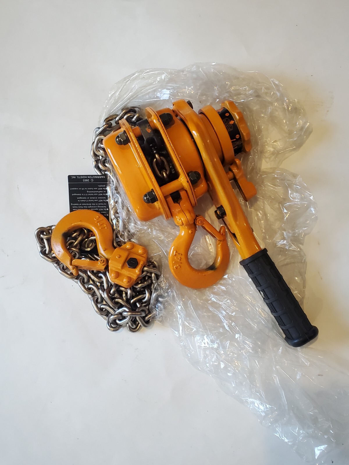 Harrington Hoist 3/4 Ton 5ft Lift LB0085 eBay