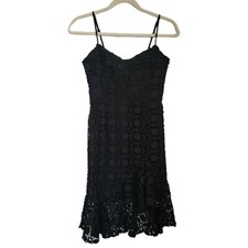Olivaceous Dress Womens XS Black Cut Out Sleeveless Mini