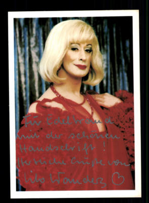 Lilo Wanders Autograph Card Original Signed # BC 138131