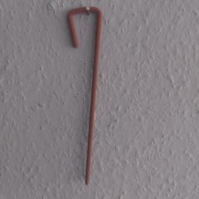 10x 10" / 25cm x 6mm Tent Pegs heavy duty steel in a Red Oxide Coated Finish.