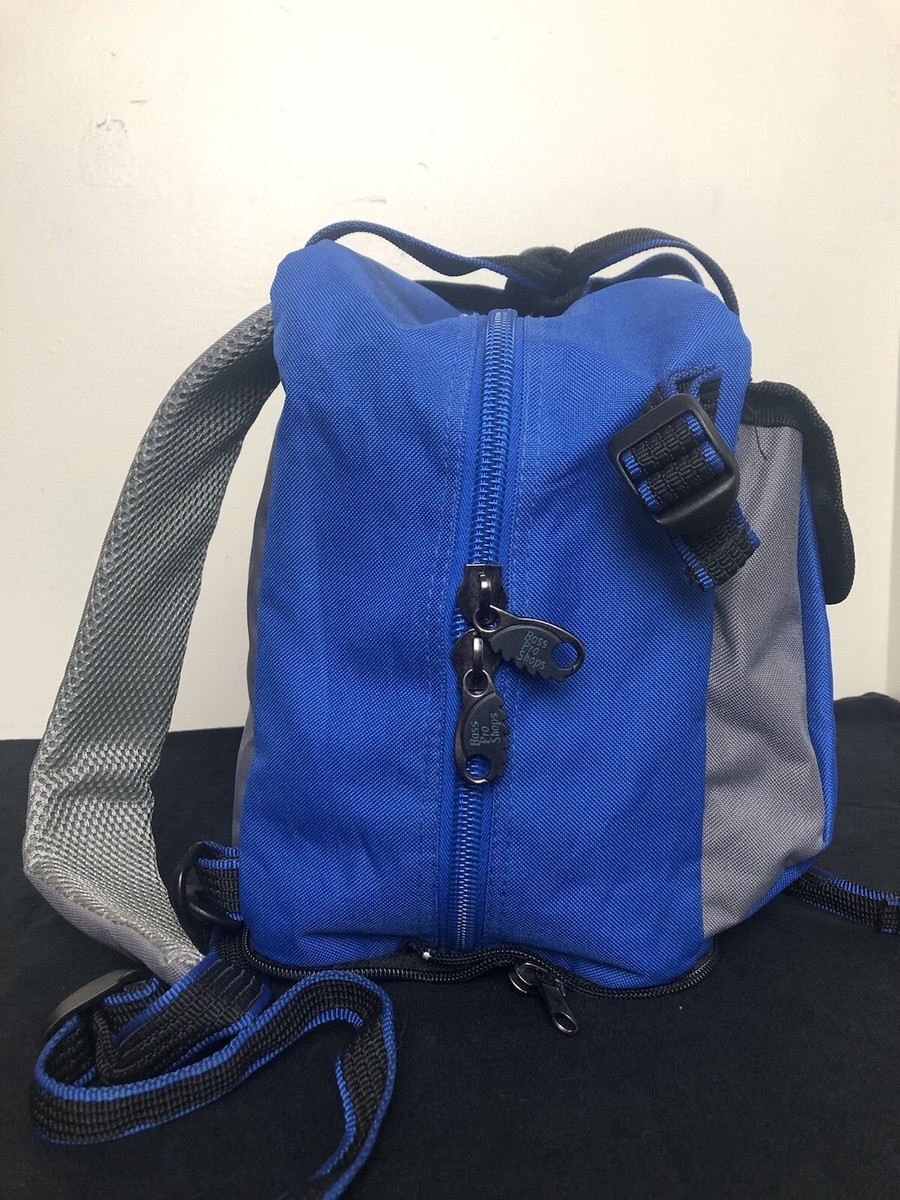 Blue Bass Pro Shops Tackle Box Backpack Top Bag Only Fishing