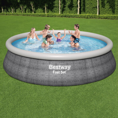 Bestway Fast Set XL Familien Pool Schwimmbecken Planschbecken Filterpumpe Leiter